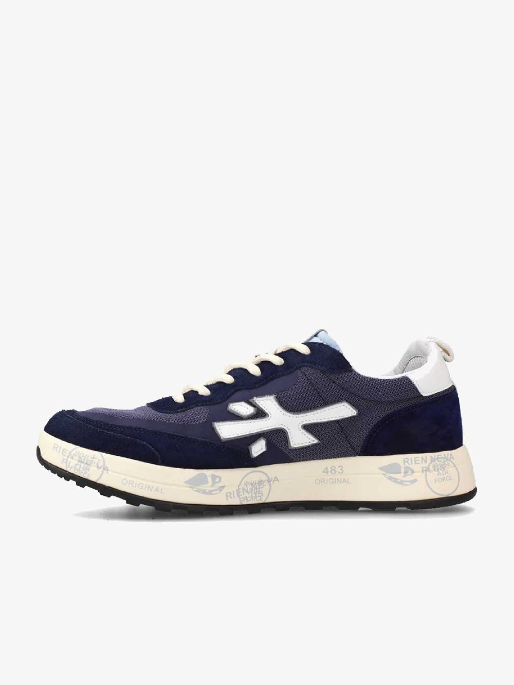 PREMIATA Sneakers NOUS uomo pelle nero Grandi sconti