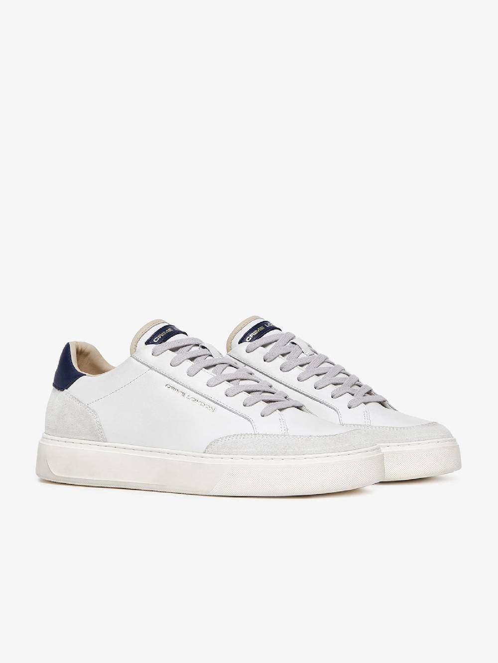 CRIME LONDON Sneakers ECLIPSE 17673PP6 uomo pelle bianco Fino Al -60%