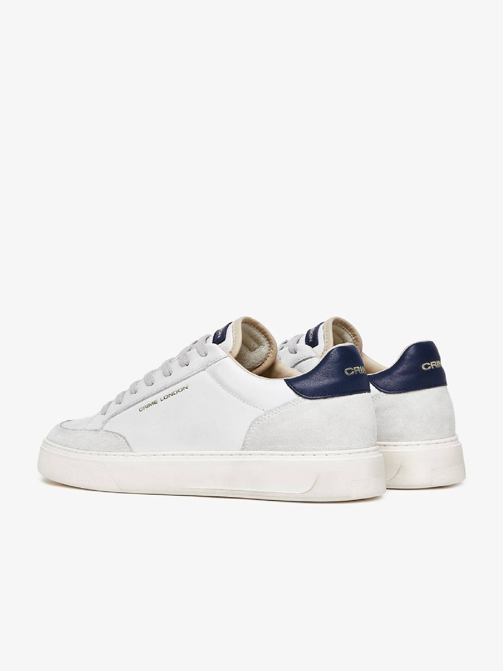CRIME LONDON Sneakers ECLIPSE 17673PP6 uomo pelle bianco Fino Al -60%