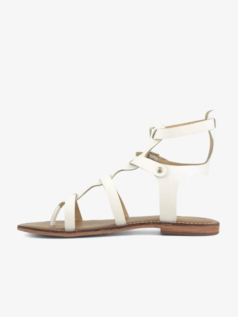 CB FUSION Sandali bassi gladiatore CBF.R221009 donna pelle bianco Italia