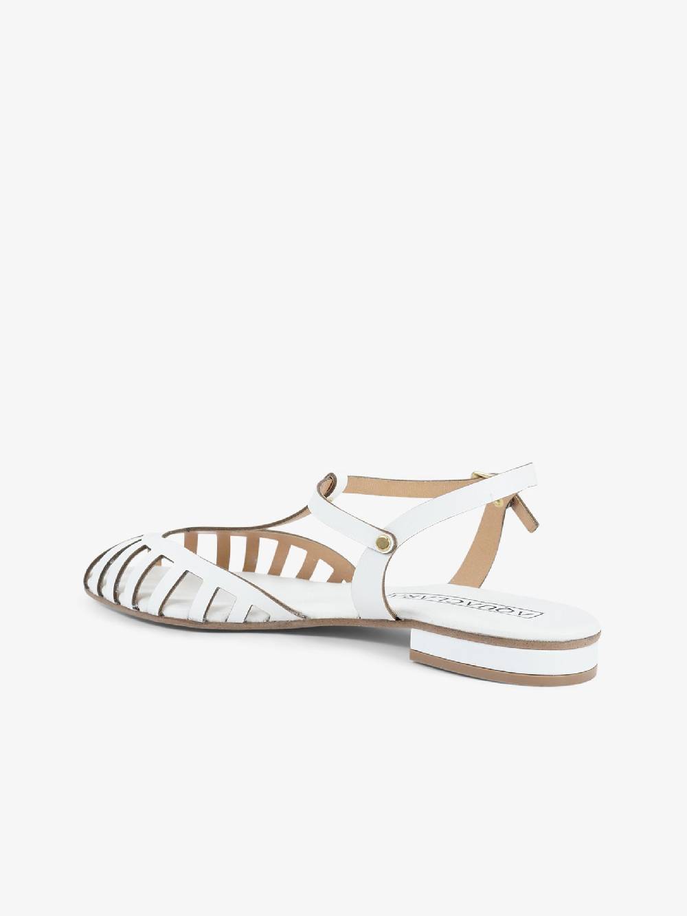 AQUACLARA Sandali bassi STROMBOLI-20 donna pelle bianco Spedizione Gratuita