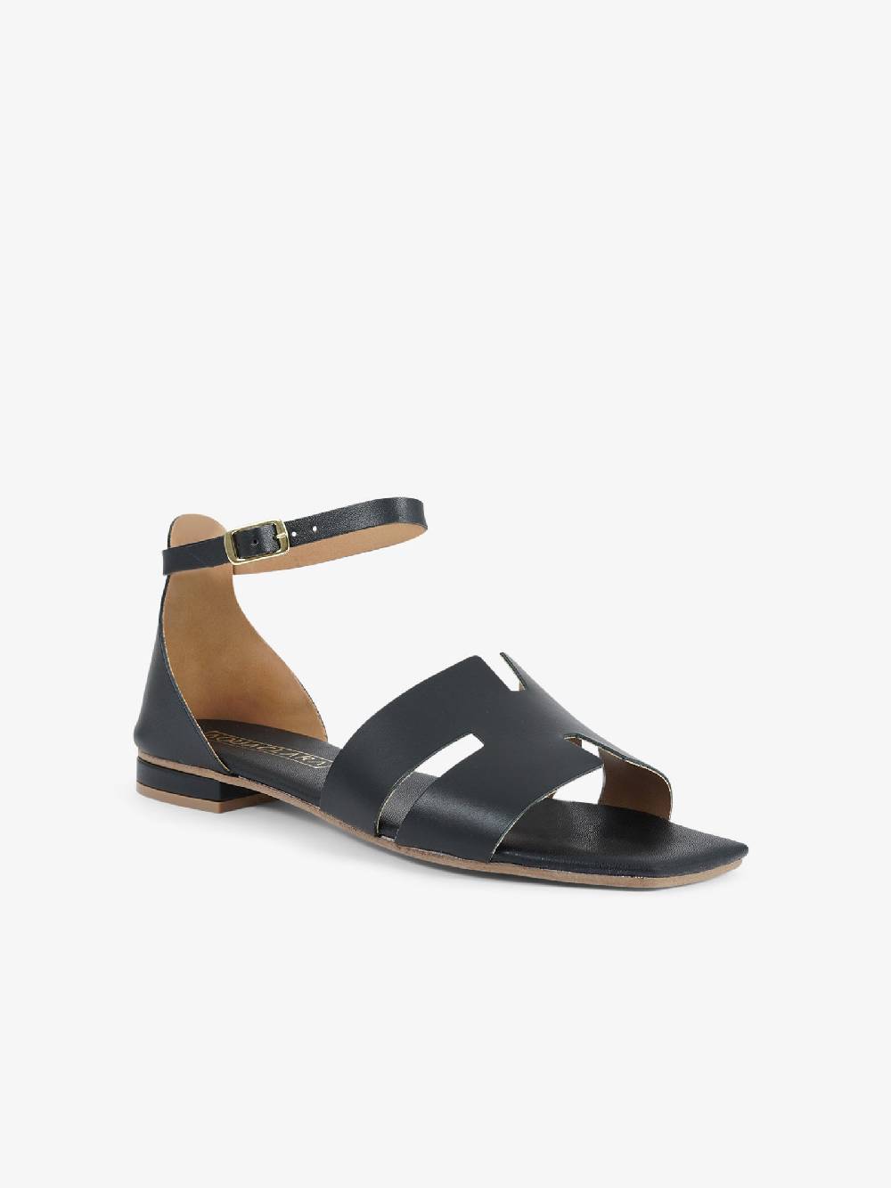 AQUACLARA Sandali bassi MILOS-20 donna pelle nero Pezzi Unici