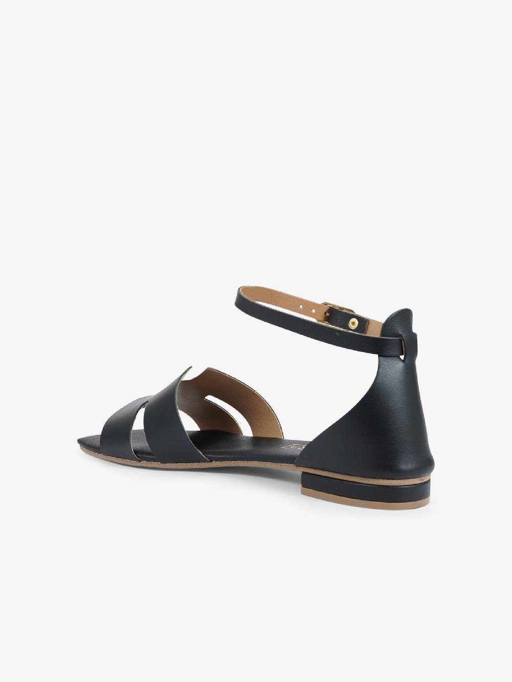 AQUACLARA Sandali bassi MILOS-20 donna pelle nero Pezzi Unici
