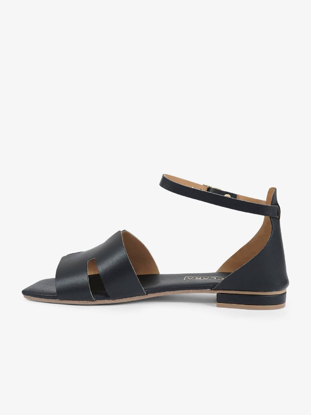 AQUACLARA Sandali bassi MILOS-20 donna pelle nero Pezzi Unici