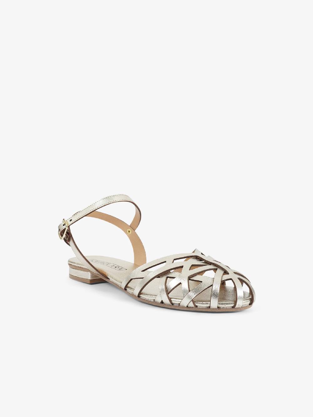 AQUACLARA Sandali bassi ITACA-20 donna pelle oro Qualità Garantita