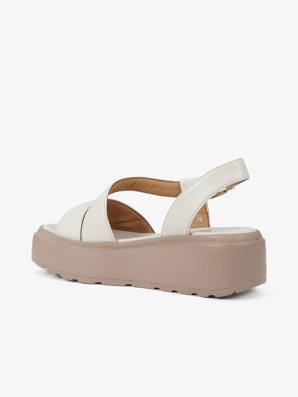 SORELLI Sandali con zeppa Fly 2108/FLY donna pelle panna Saldi Di Fabbrica