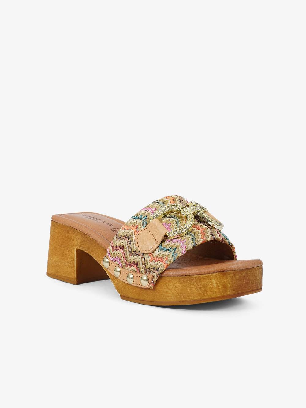 SANDRO ROSI Sandali con plateau 8921 8921 donna rafia multicolor Negozio