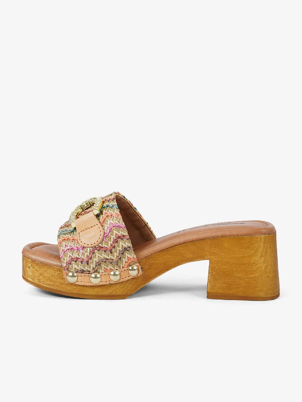 SANDRO ROSI Sandali con plateau 8921 8921 donna rafia multicolor Negozio