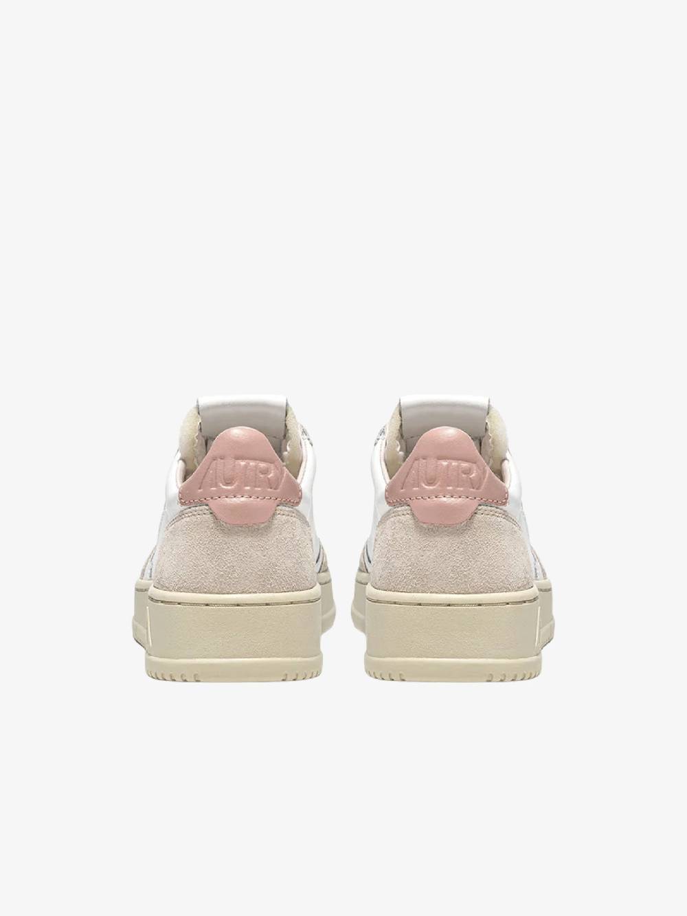 AUTRY Sneakers AULW donna in pelle bianco/rosa 2025