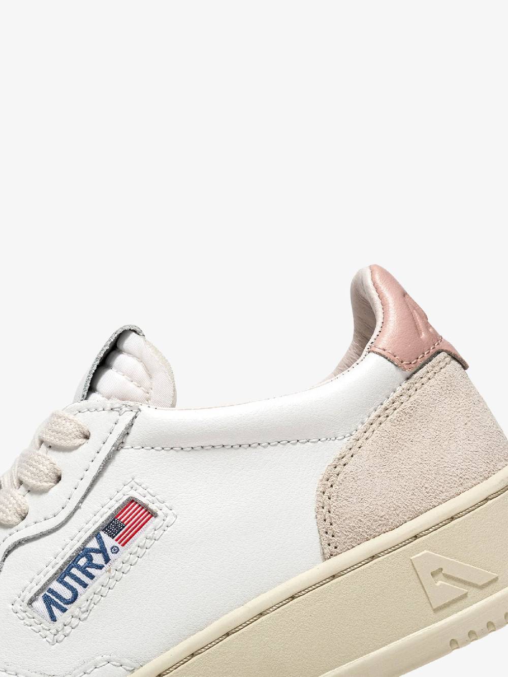 AUTRY Sneakers AULW donna in pelle bianco/rosa 2025
