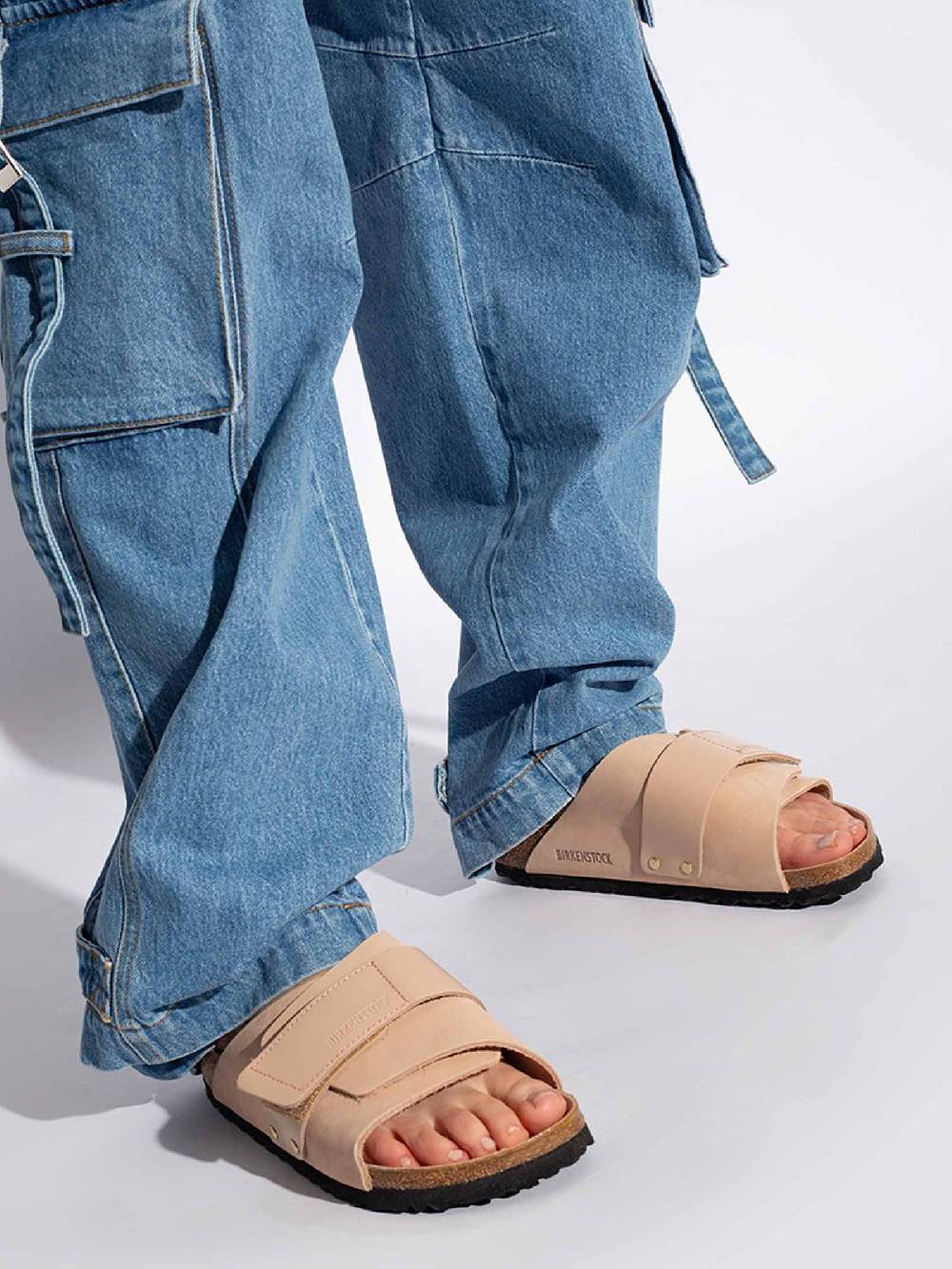 BIRKENSTOCK Ciabatte kyoto 1026560 donna pelle beige Spedizione Gratuita