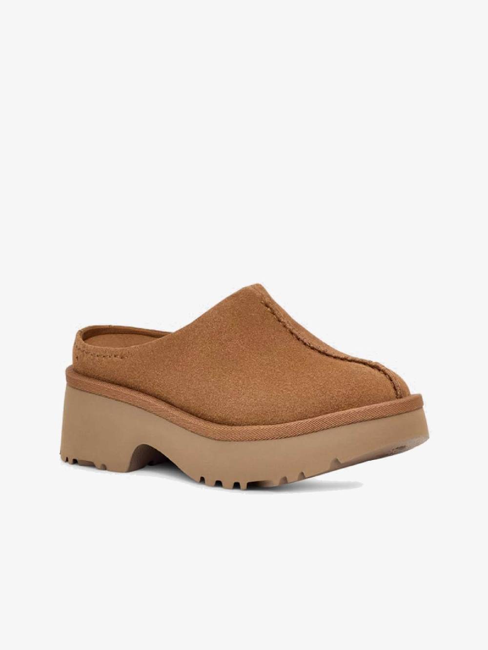 UGG Sabot W New Clog 1152731 donna pelle marrone Soddisfazione Garantita