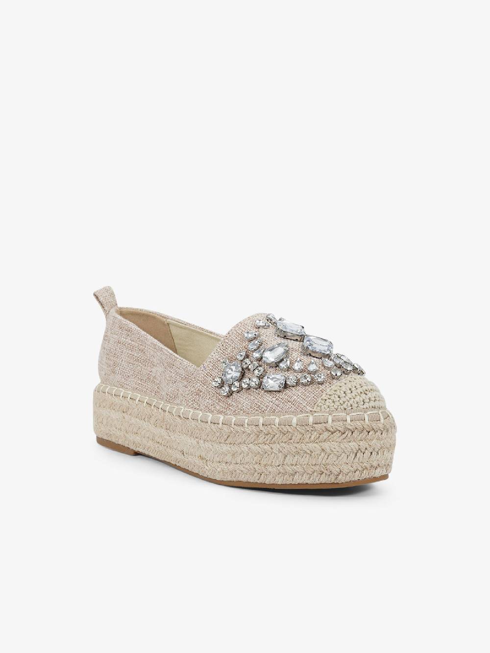 EXE' Espadrillas J2026A-L2 donna canvas beige Consegna Veloce