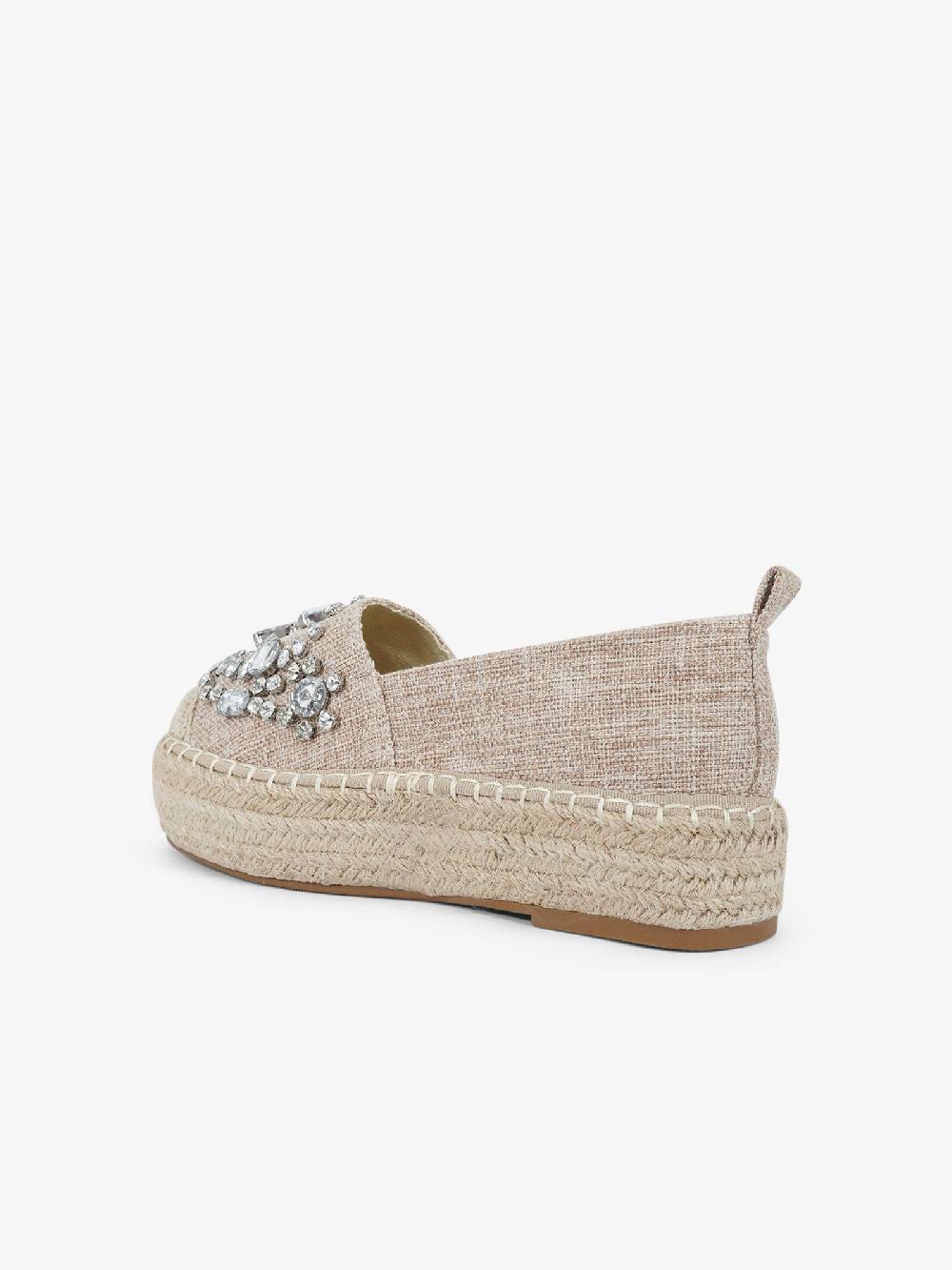 EXE' Espadrillas J2026A-L2 donna canvas beige Consegna Veloce