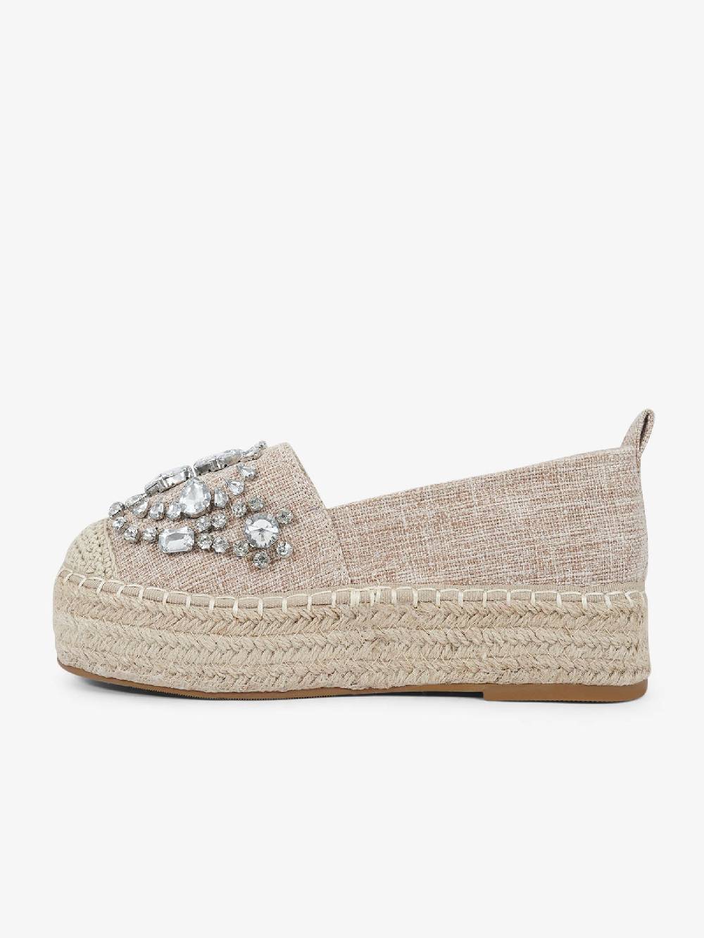 EXE' Espadrillas J2026A-L2 donna canvas beige Consegna Veloce