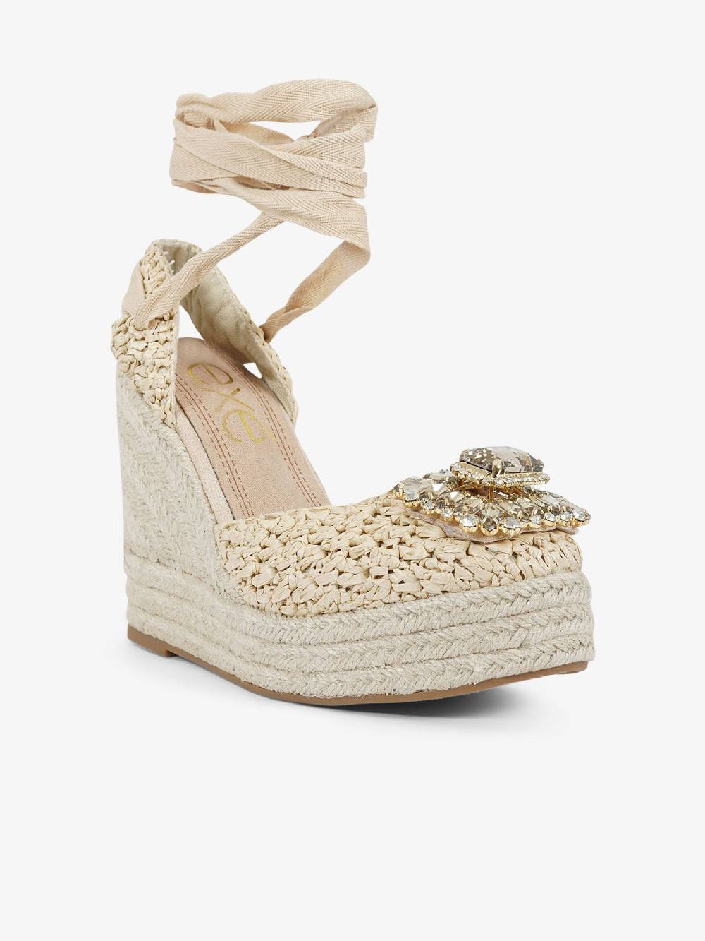 EXE' Espadrillas 23105-23 donna rafia beige Promozione Limitata