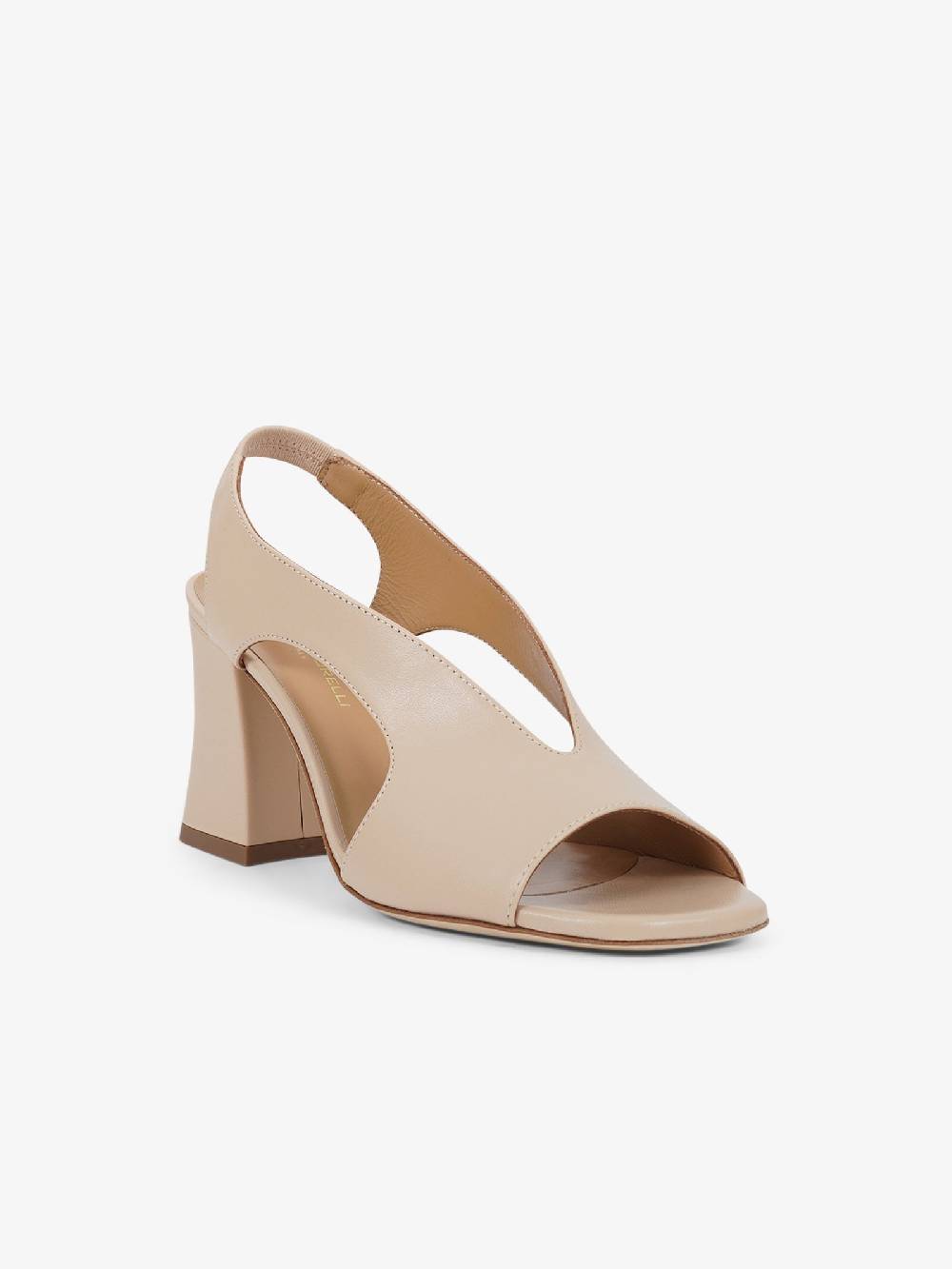 SORELLI Sandali con tacco 2164/ALBA donna pelle beige Prezzo Ridotto