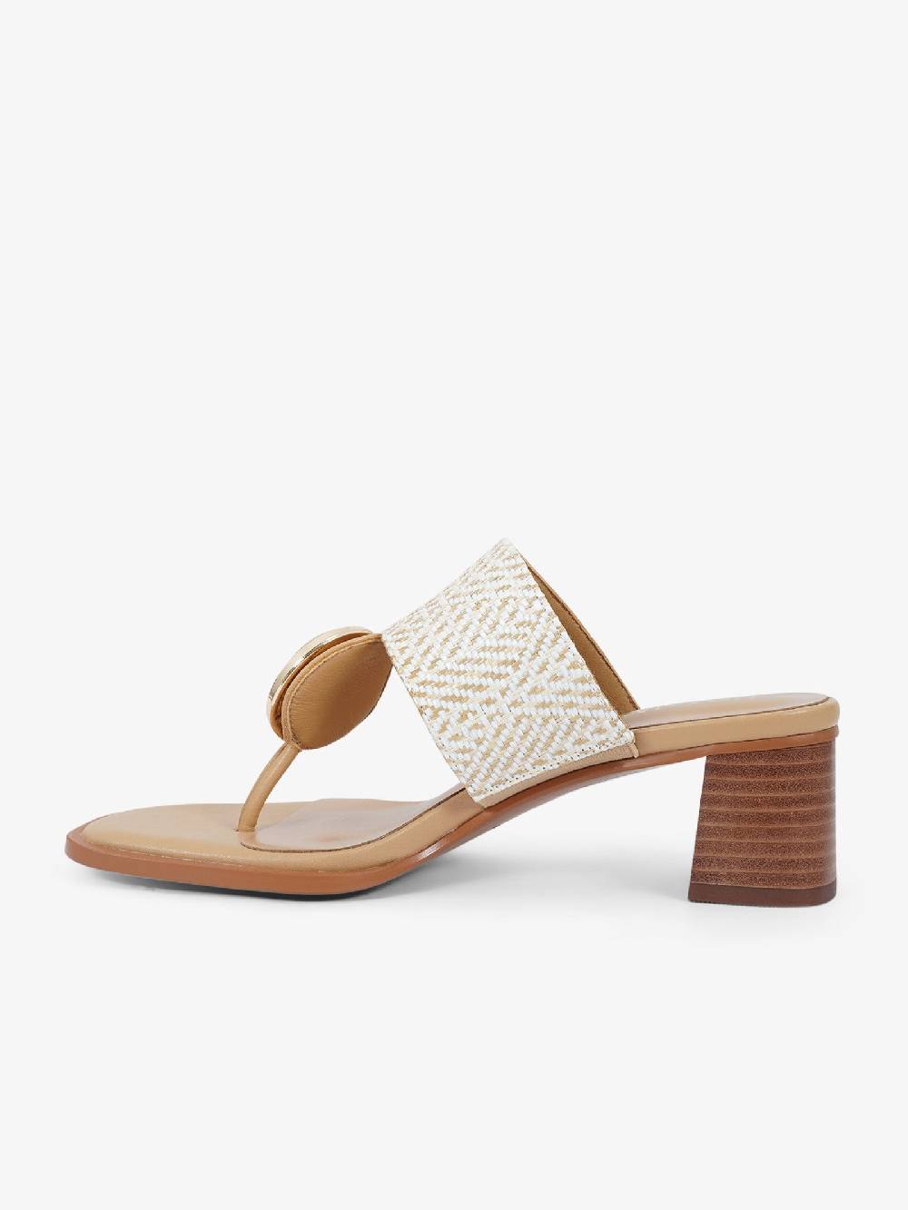 NOA HARMON Sandali con tacco Petra 9227 donna rafia bianco Presa