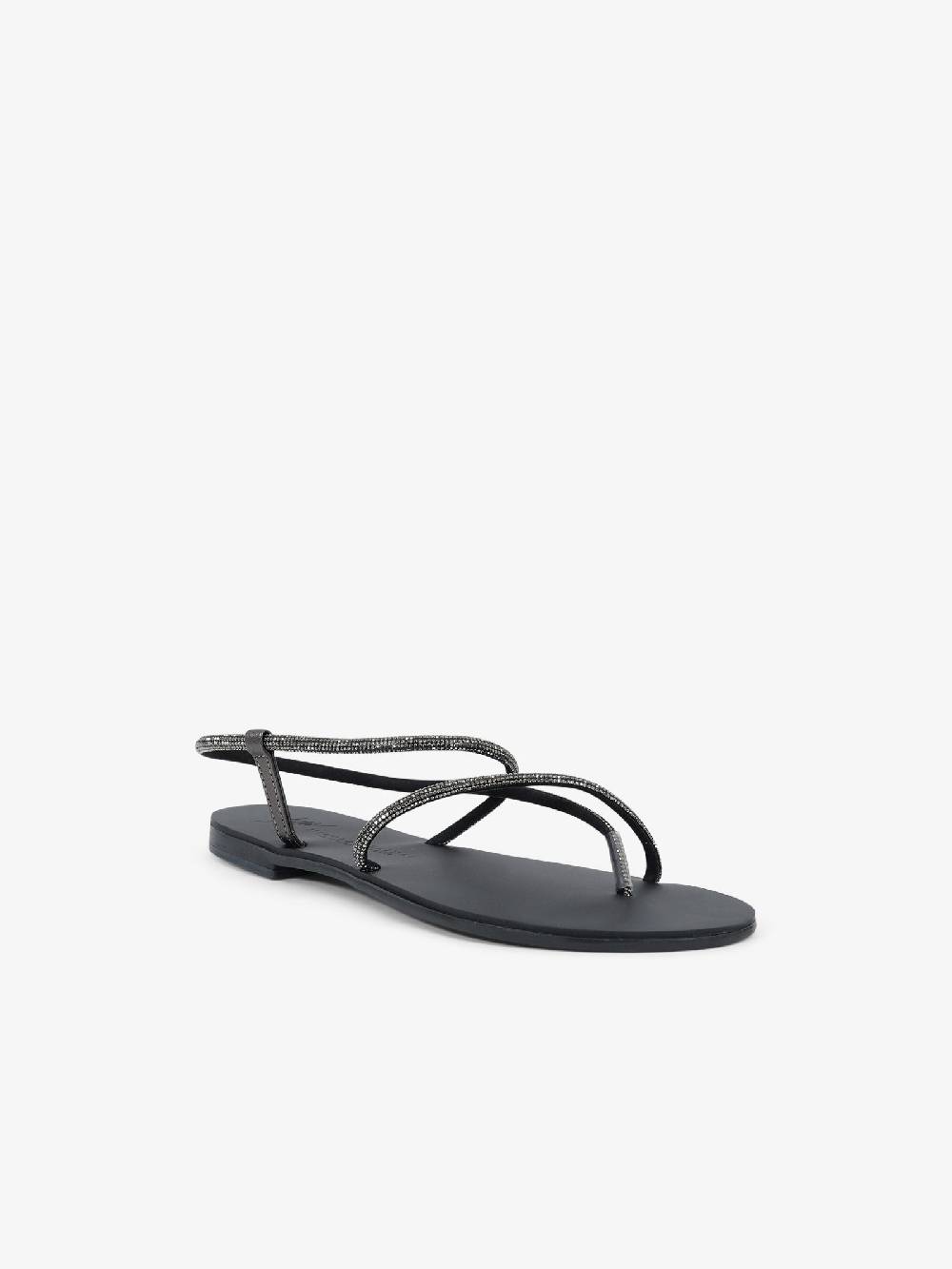 NICOLAS LAINAS Sandali bassi Tilos 67-TC donna nero Outlet
