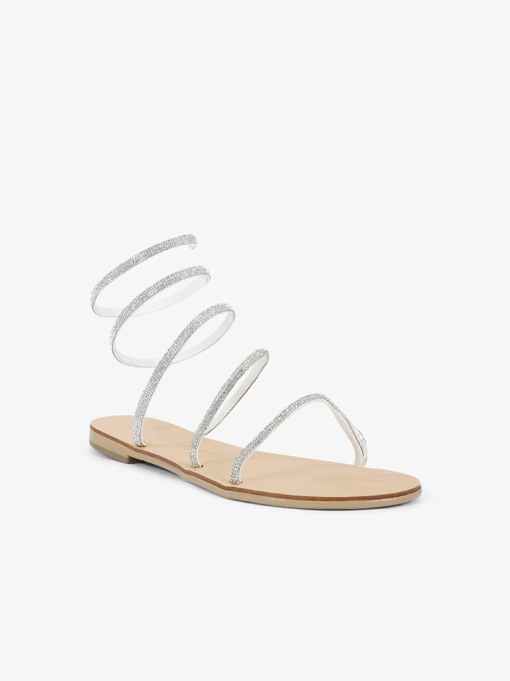 NICOLAS LAINAS Sandali bassi Crystal 64-CE donna argento Saldi