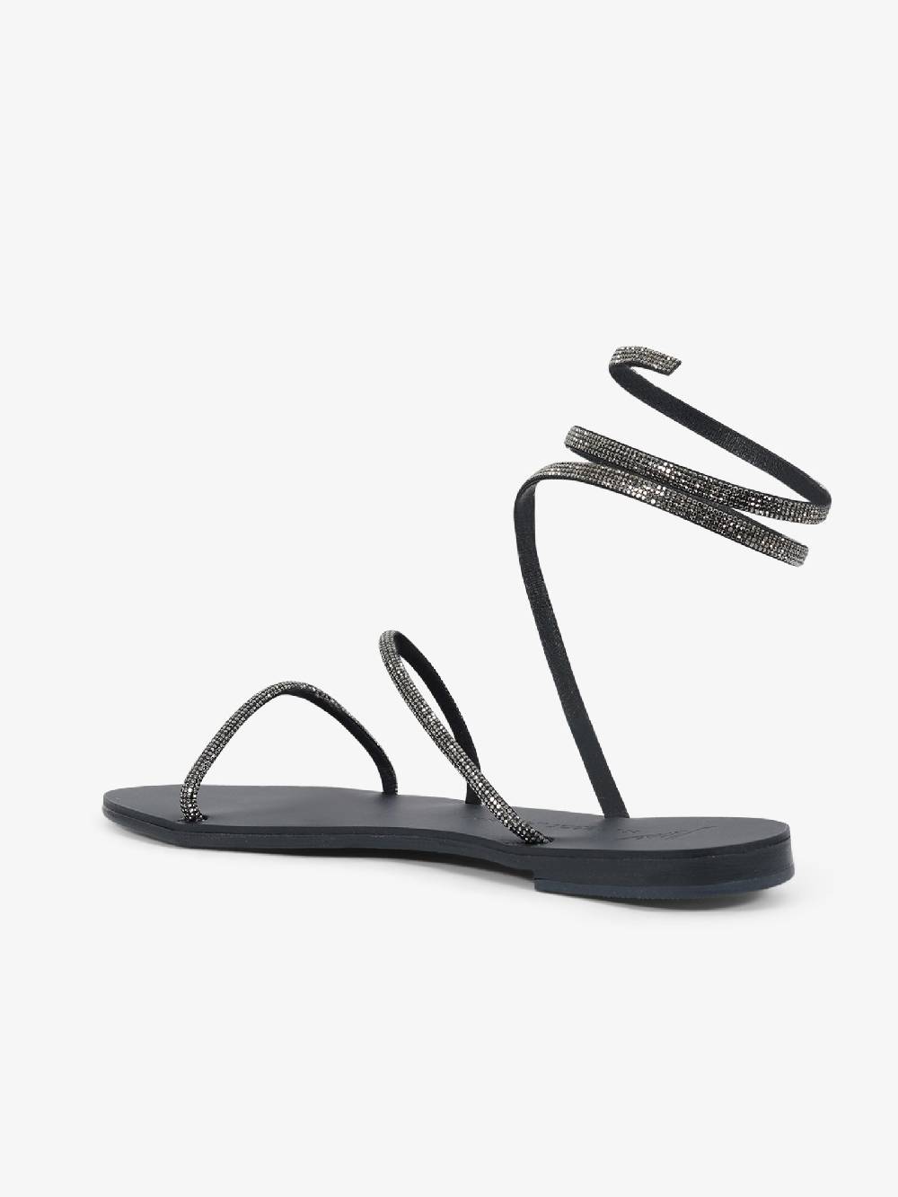 NICOLAS LAINAS Sandali bassi Crystal 64-CE donna nero Offerta San Valentino