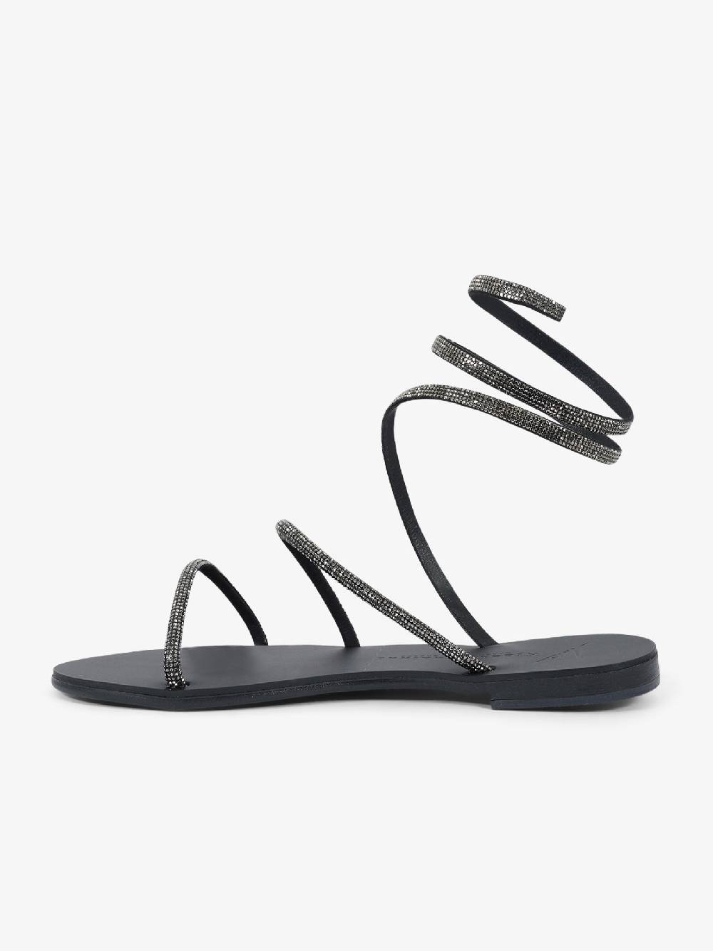 NICOLAS LAINAS Sandali bassi Crystal 64-CE donna nero Offerta San Valentino