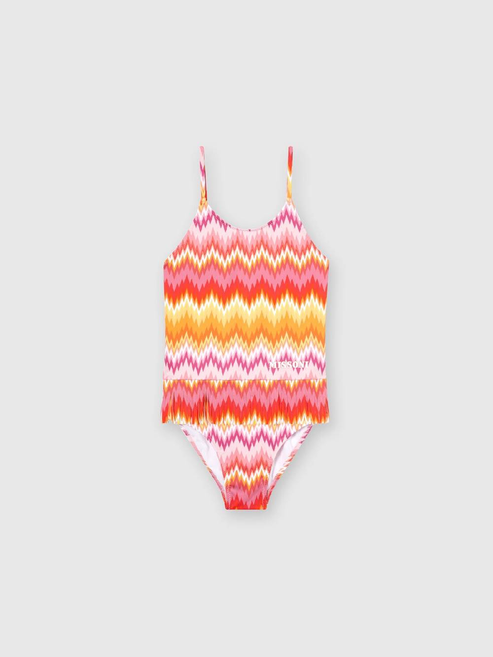 ﻿M Missoni Costume intero chevron con scritta logo Nuovo
