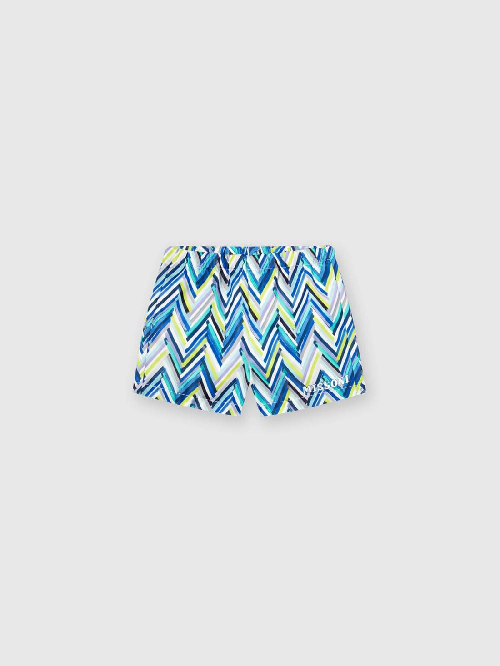 M Missoni Boxer mare con stampa zig zag e scritta logo Promozione