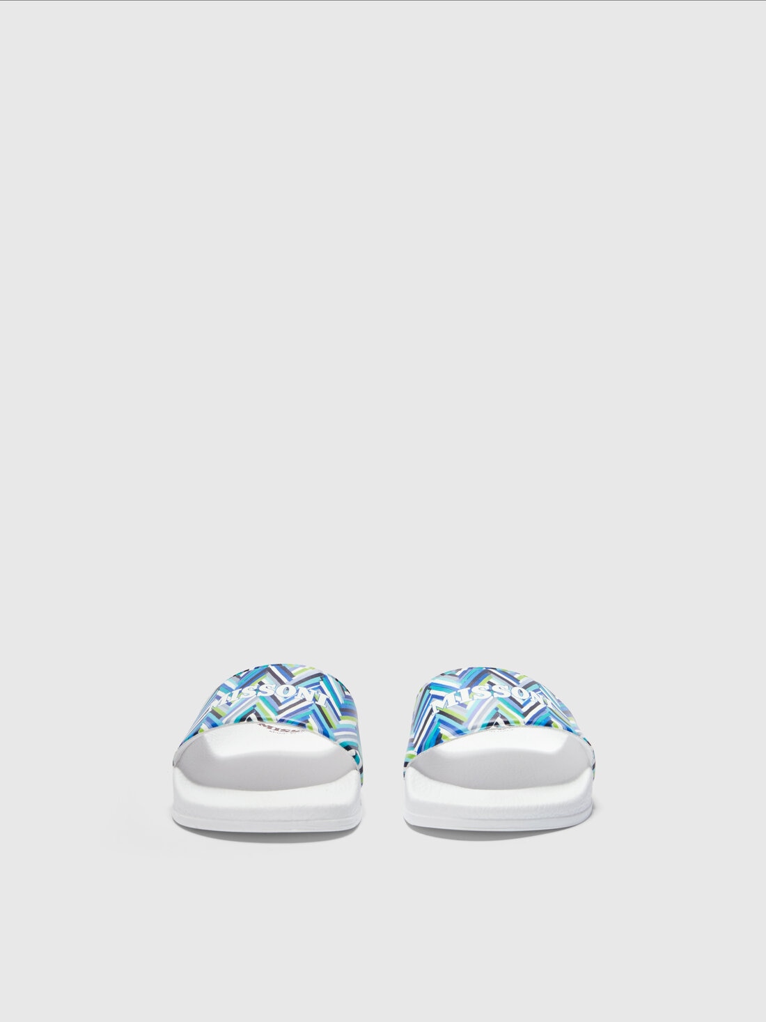 M Missoni Ciabatte con motivo chevron e scritta logo Spedizione Gratuita