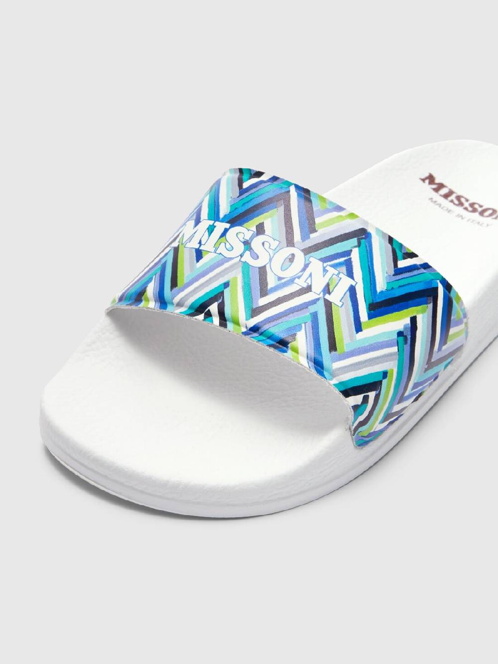 M Missoni Ciabatte con motivo chevron e scritta logo Spedizione Gratuita