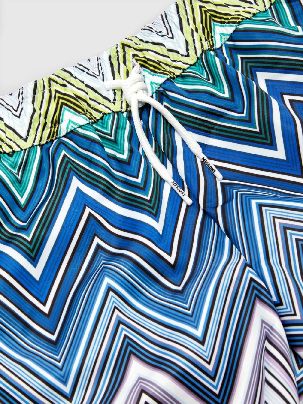 M Missoni Boxer mare con motivo chevron e scritta logo Soddisfazione Garantita