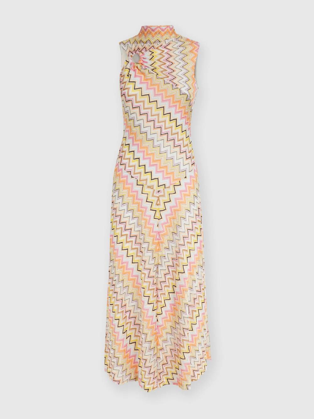 M Missoni Abito lungo senza maniche con scollatura arricciata Prezzo Ridotto