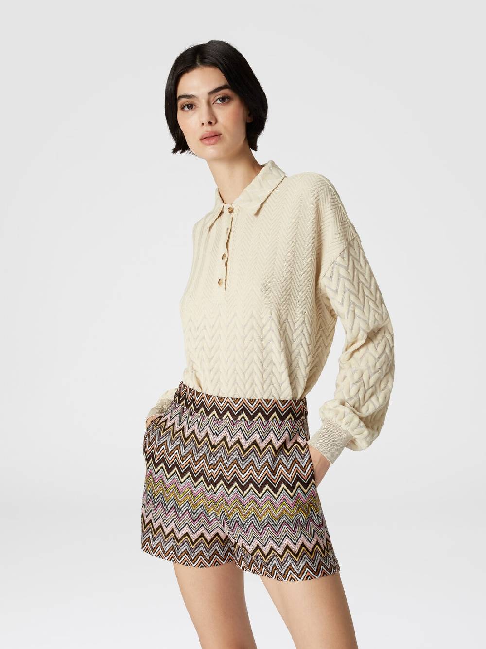 M Missoni Shorts in viscosa zig zag Convenienza
