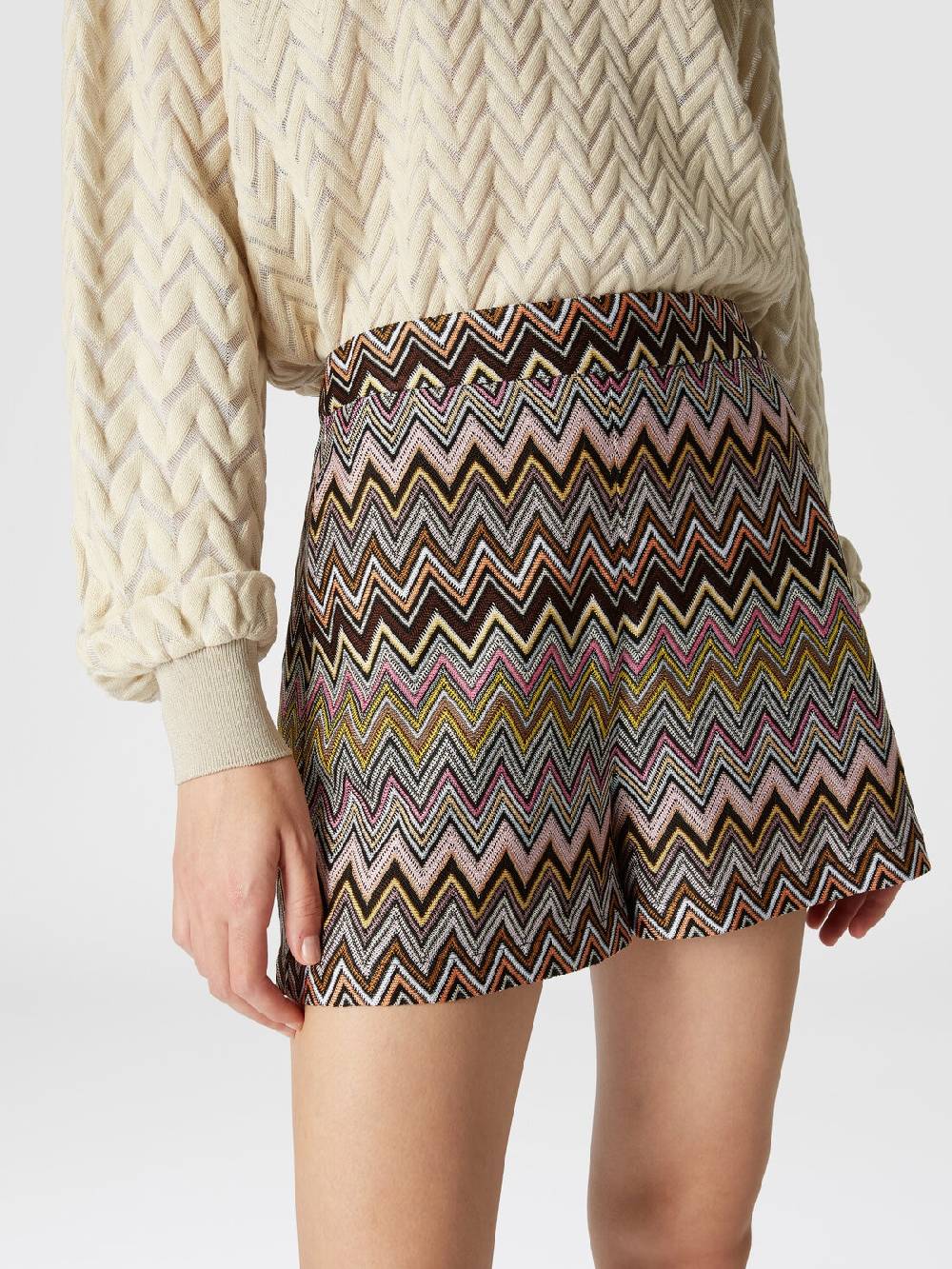 M Missoni Shorts in viscosa zig zag Convenienza