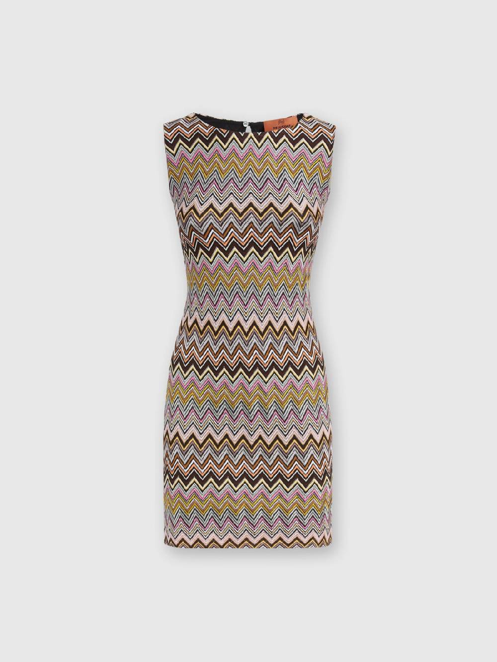 M Missoni Mini-abito senza maniche in viscosa zig zag Novità