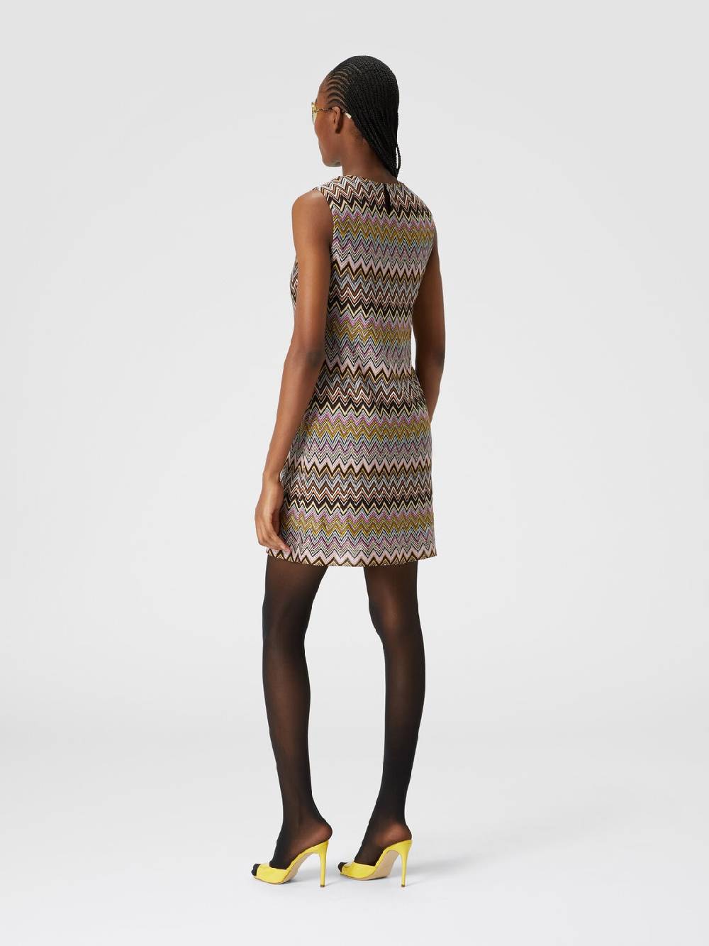 M Missoni Mini-abito senza maniche in viscosa zig zag Novità