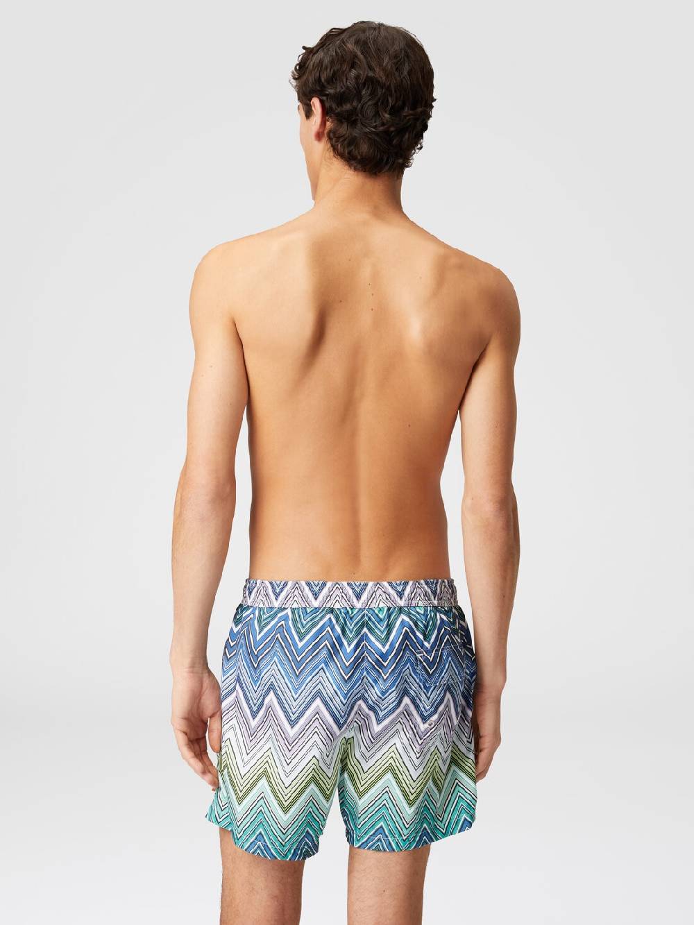 M Missoni Boxer mare con stampa macro zig zag Offerta