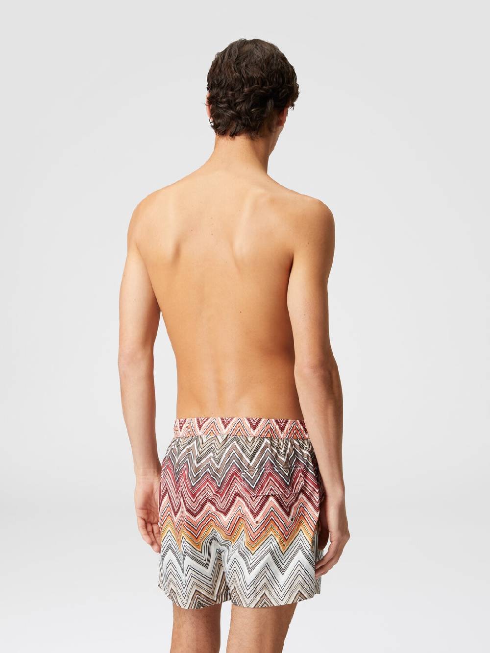 M Missoni Boxer mare con stampa macro zig zag Online