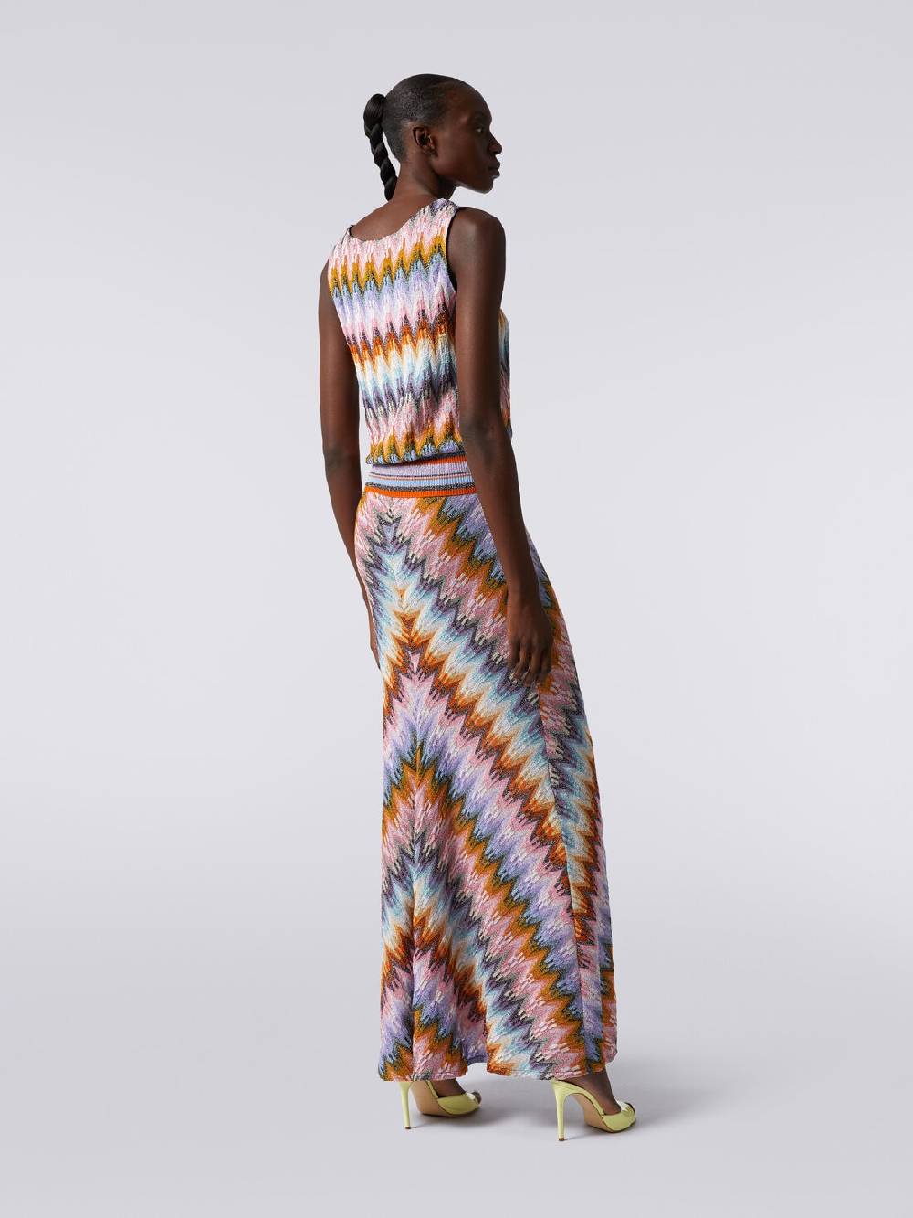 M Missoni Top senza maniche in viscosa zig zag con lurex I Più Venduti