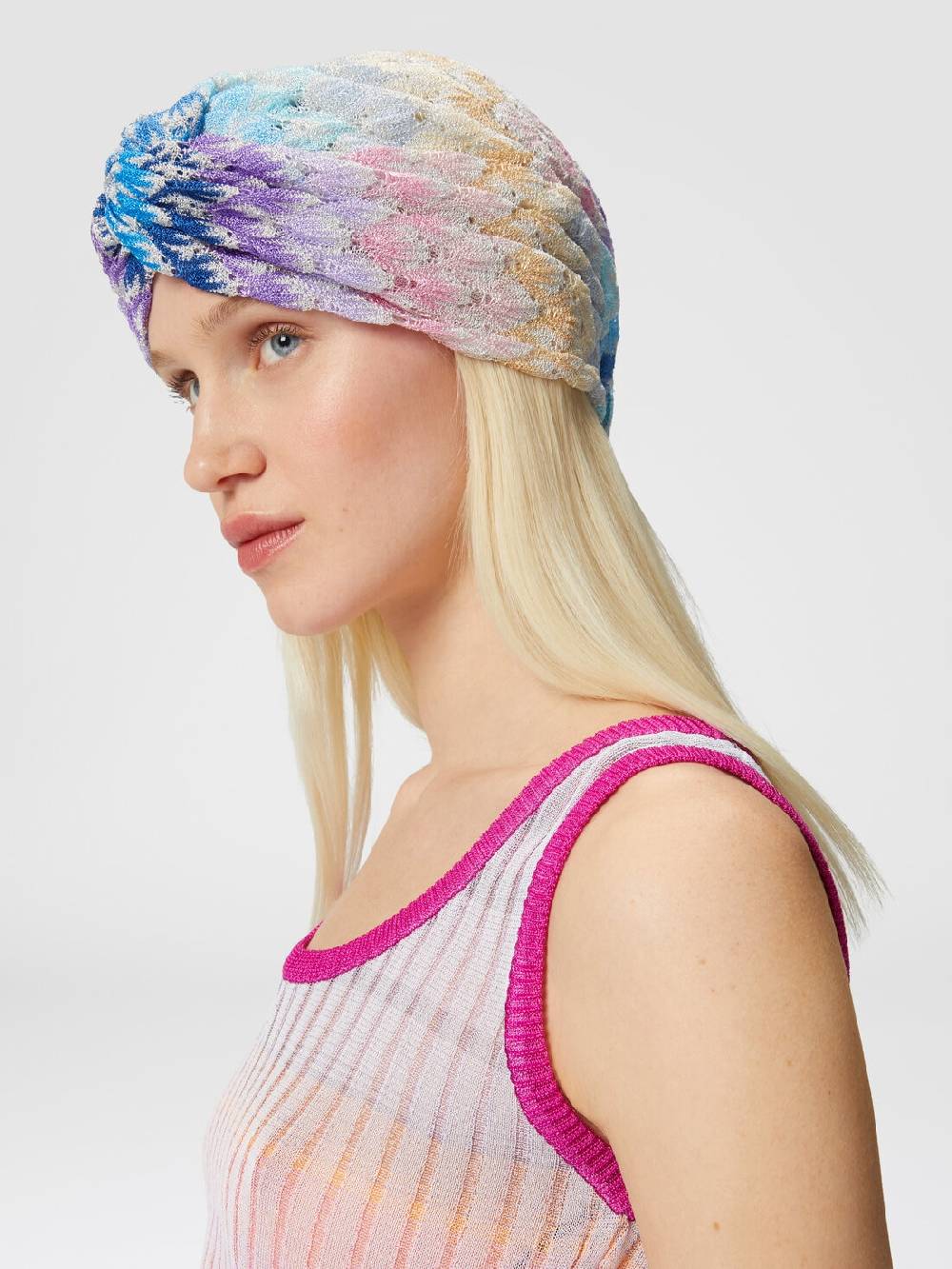 M Missoni Turbante in viscosa lamé Vendita