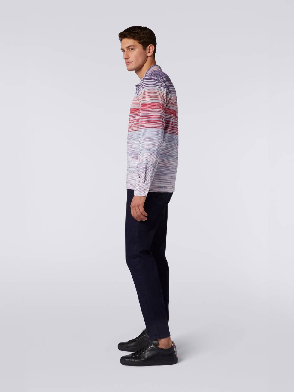 M Missoni Polo a maniche lunghe in viscosa fiammata Acquista Ora