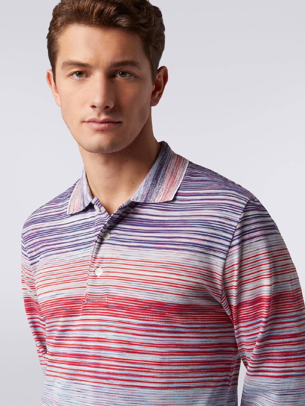 M Missoni Polo a maniche lunghe in viscosa fiammata Acquista Ora