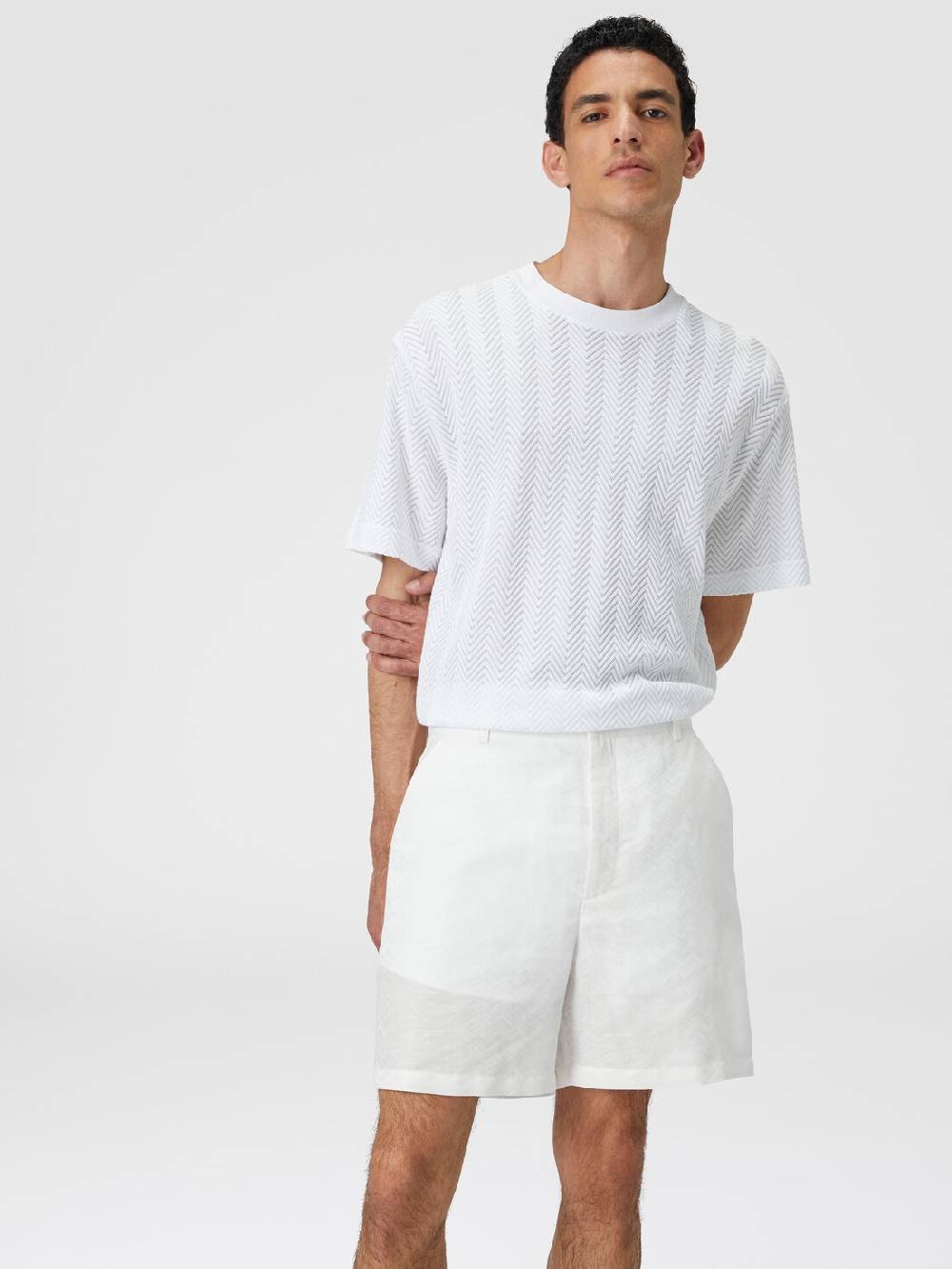 M Missoni Bermuda in misto cotone motivo zig zag Fino Al -60%