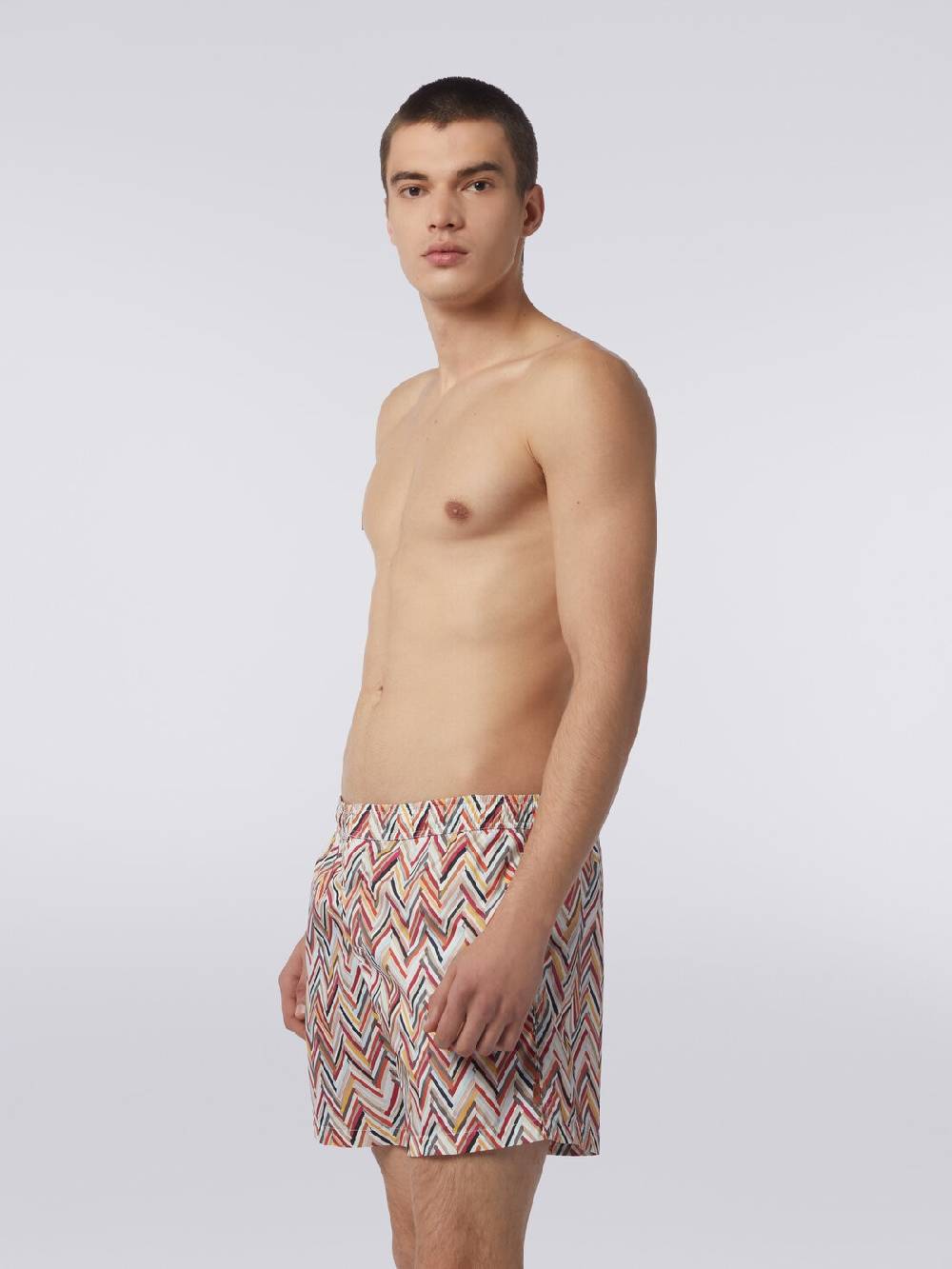 M Missoni Boxer mare con stampa zig zag effetto spennellate Affare Del Giorno