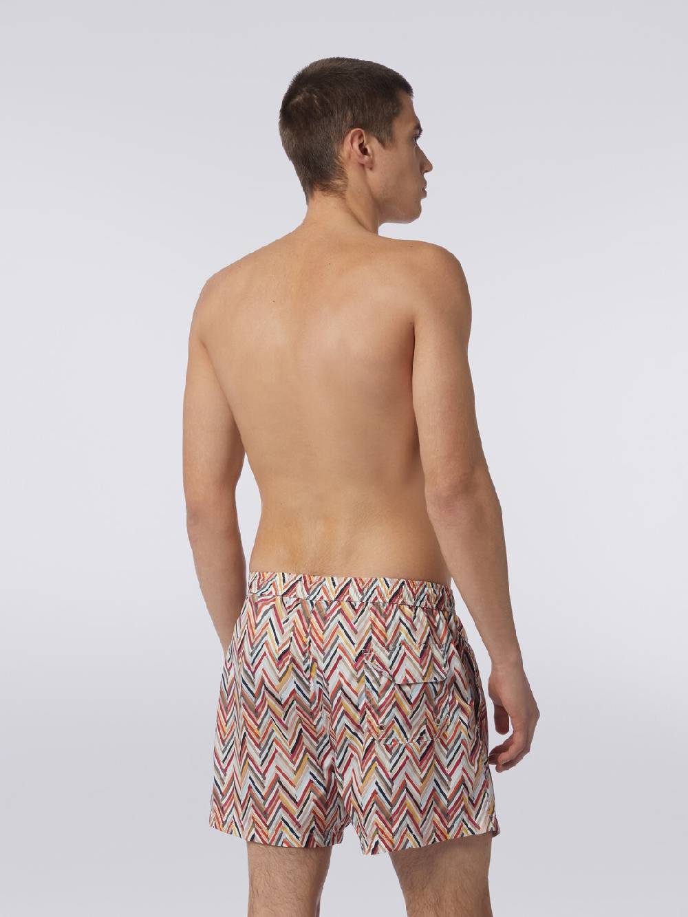 M Missoni Boxer mare con stampa zig zag effetto spennellate Affare Del Giorno