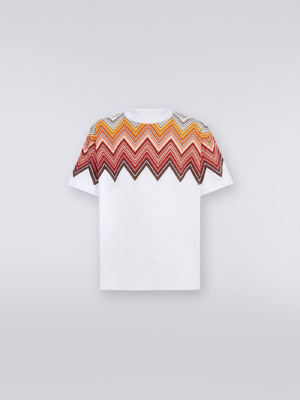M Missoni T-shirt oversize in cotone con stampa macro zig zag Prezzo Ridotto
