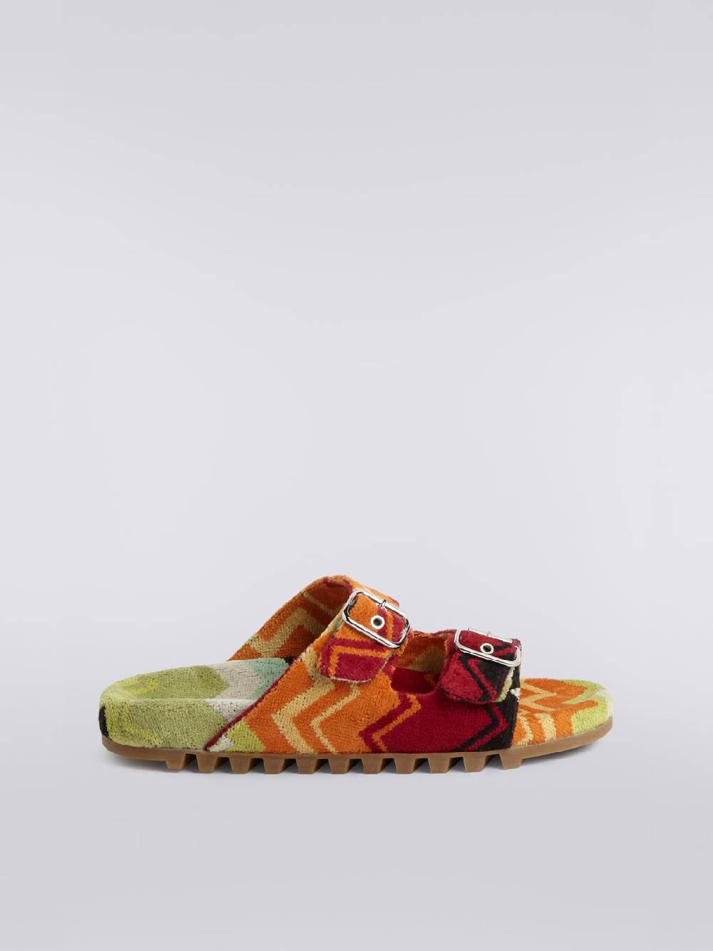 M Missoni Sandali con doppia fascia in spugna zig zag Novità