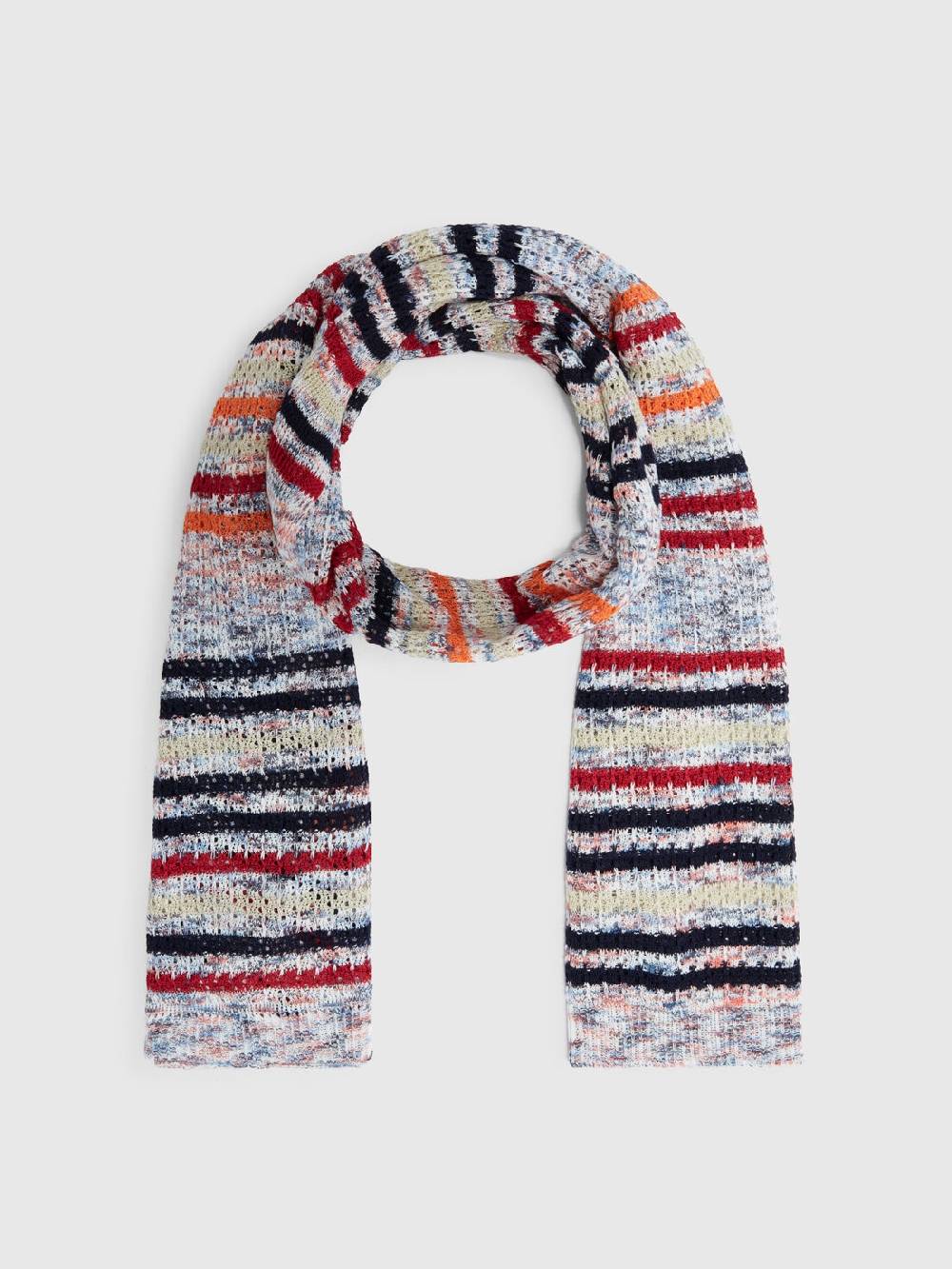 M Missoni Sciarpa in cotone fiammato con motivo a righe Economico