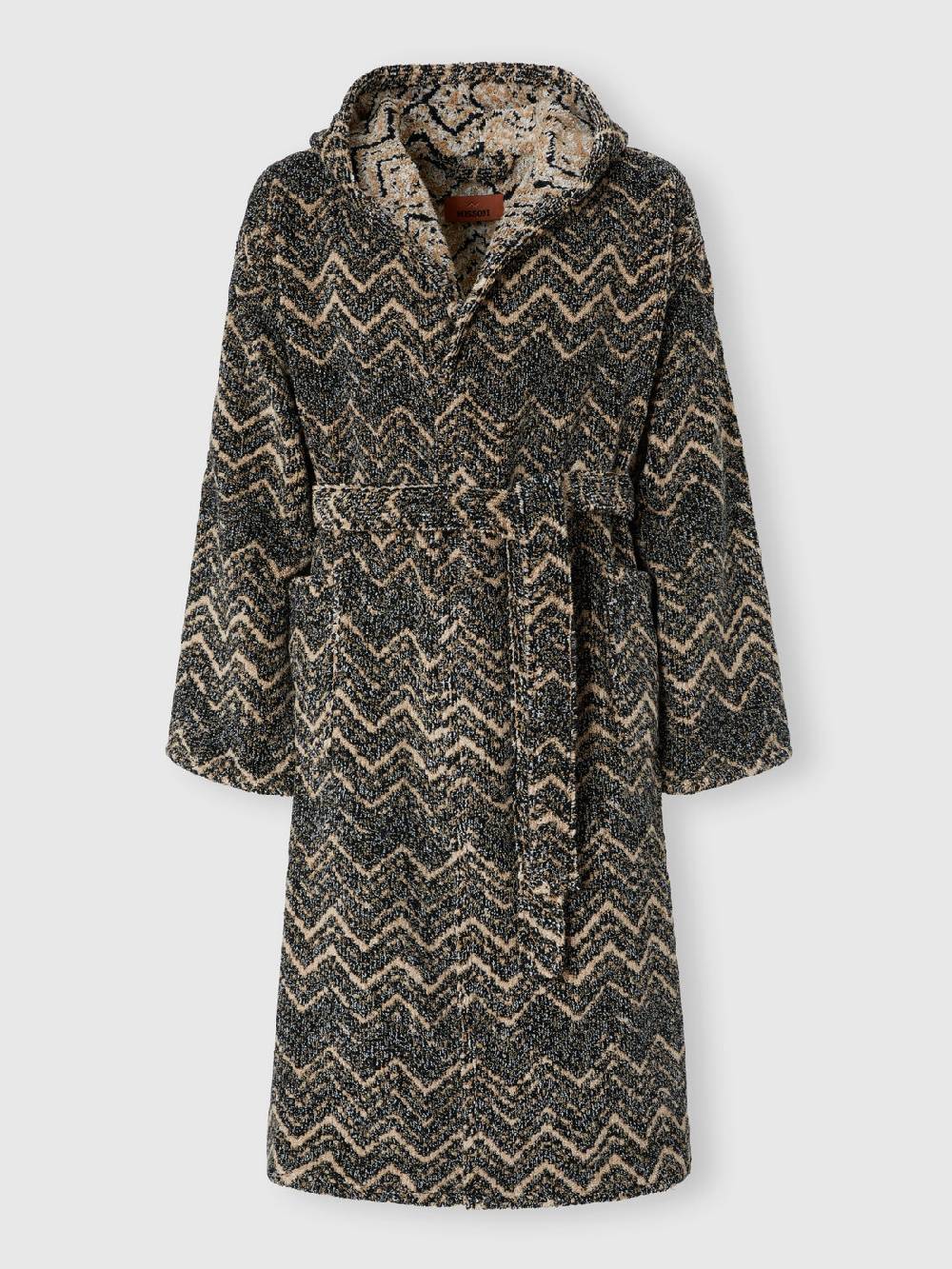 M Missoni Accappatoio Azul in spugna di cotone chevron Offerte