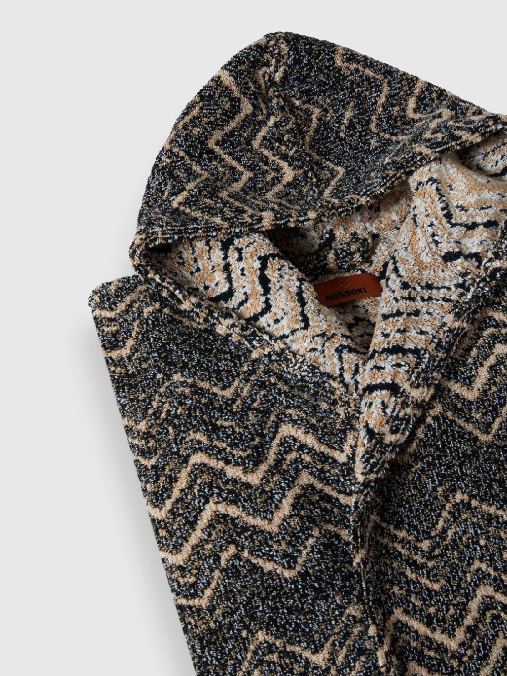 M Missoni Accappatoio Azul in spugna di cotone chevron Offerte